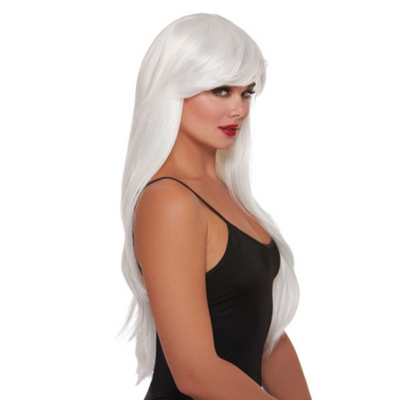 Dreamgirl Layered Long Wig White - One Stop Adult Shop