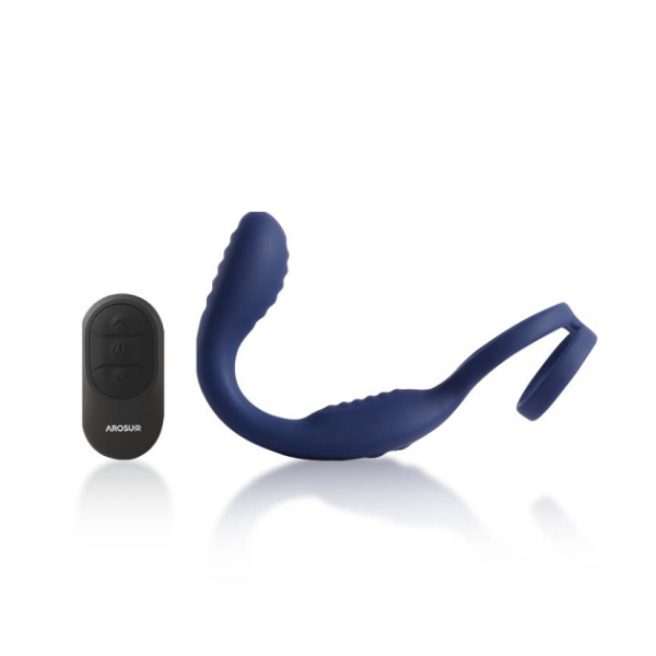 VibraDuo Vibrating Anal Probe and Perineum Stim with Cockring