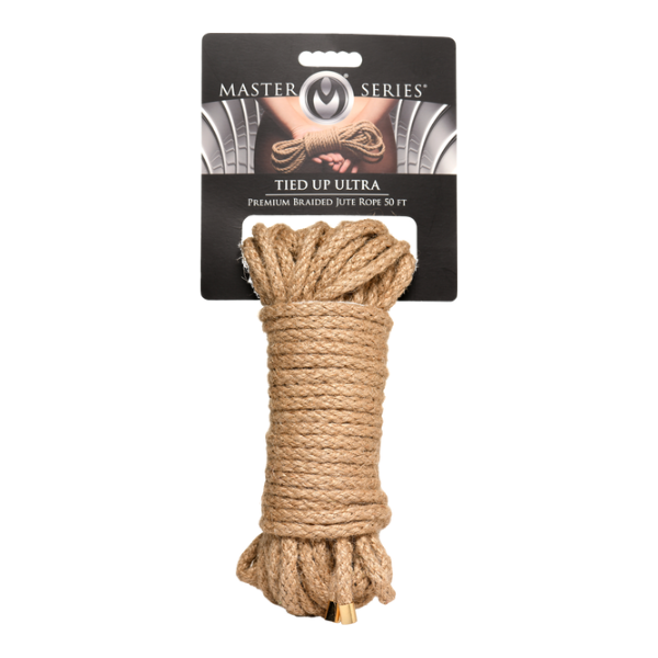 Tied Up Ultra Premium Braided Jute Rope 50 Ft