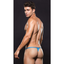 Microfiber Magnetic G String Blue M/L