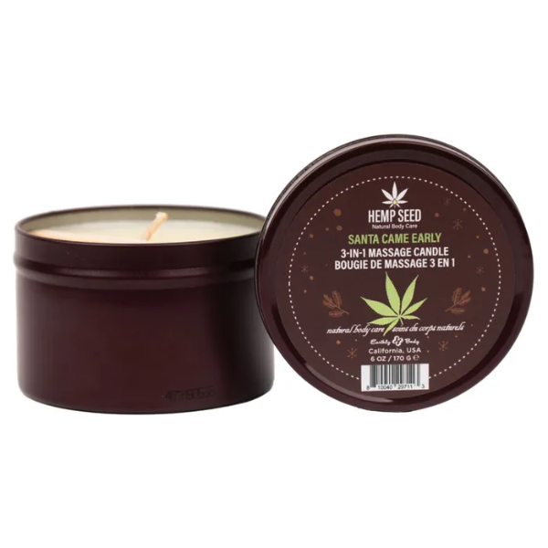 Hemp Seed 3-In-1 Massage Candle Santa Came Early