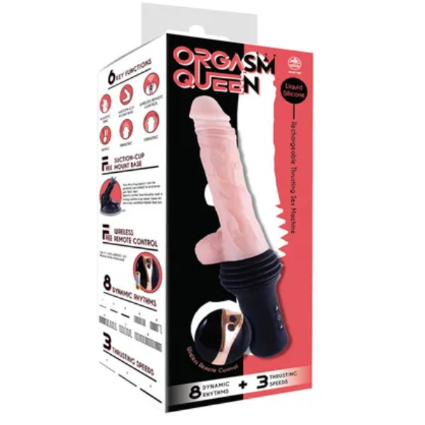 Orgasm Queen Thrusting Dildo Flesh