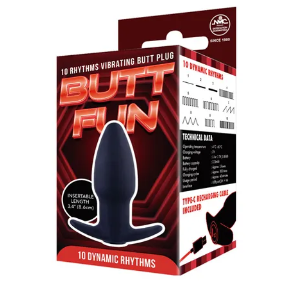 Butt Fun Rechargeable Butt Plug Black