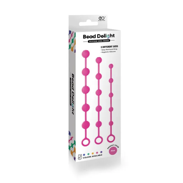 Pink Anal Beads Set