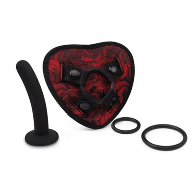 Secret Kisses Rosegasm Strap-On Harness with Dildo