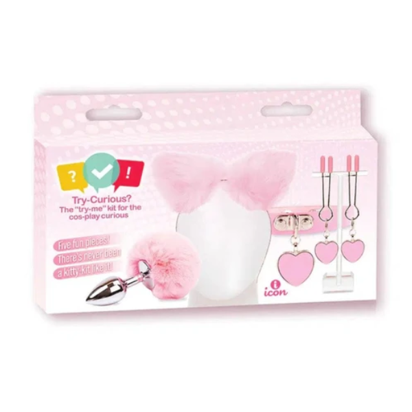 Try-Curious Kitty Kit Pink Cosplay Kit 5pc Set