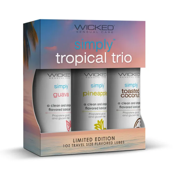 Wicked Simply Tropical Trio Flavoured Lubes