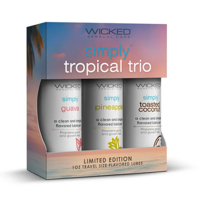 Wicked Simply Tropical Trio Flavoured Lubes - OSAS