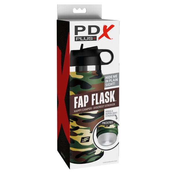 PDX Plus Fap Flask Happy Camper