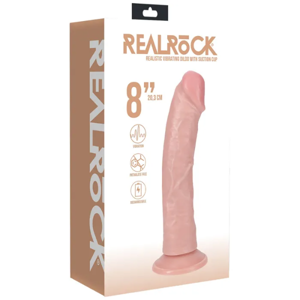 REALROCK 20cm Vibrating Cock Flesh