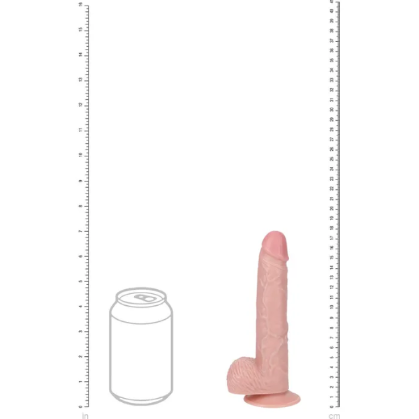 REALROCK 18cm Vibrating Cock & Balls Flesh