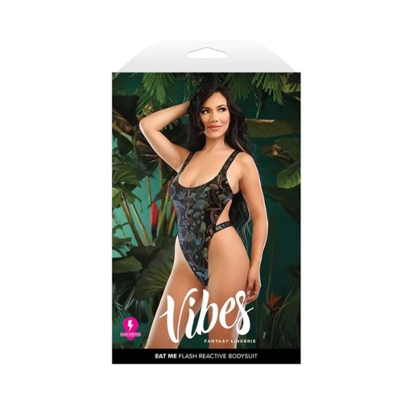 Vibes Eat Me Flash Reactive Bodysuit M/L