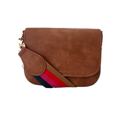 Crossbody Saddle Bag Brown