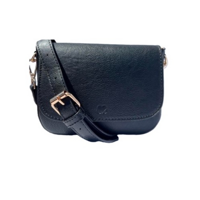 Crossbody Saddle Bag Black