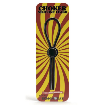 Silicone Choker Leash Black