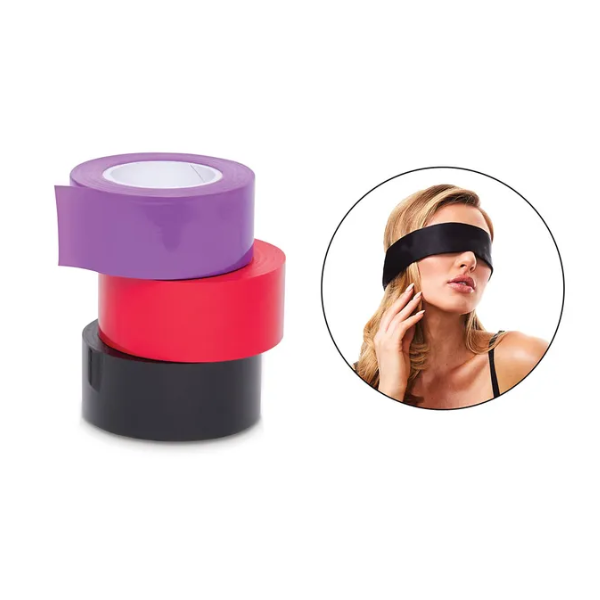 WhipSmart Bondage Tape 3pk with Blindfold