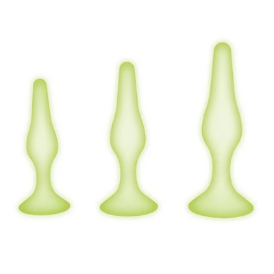 WhipSmart Glow In The Dark 3pc Anal Training Kit - OSAS