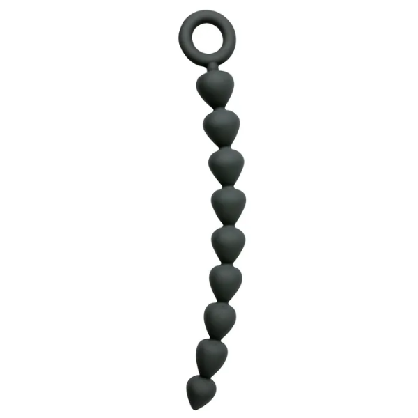 Sex & Mischief Silicone Anal Beads Black