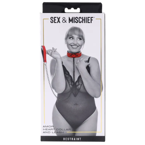 Sex & Mischief Amor Collar & Leash - OSAS