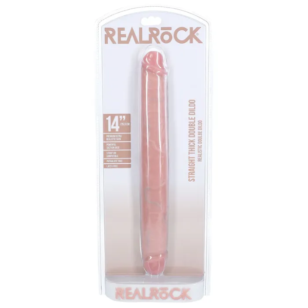 REALROCK 35cm Thick Double Dildo Flesh - OSAS