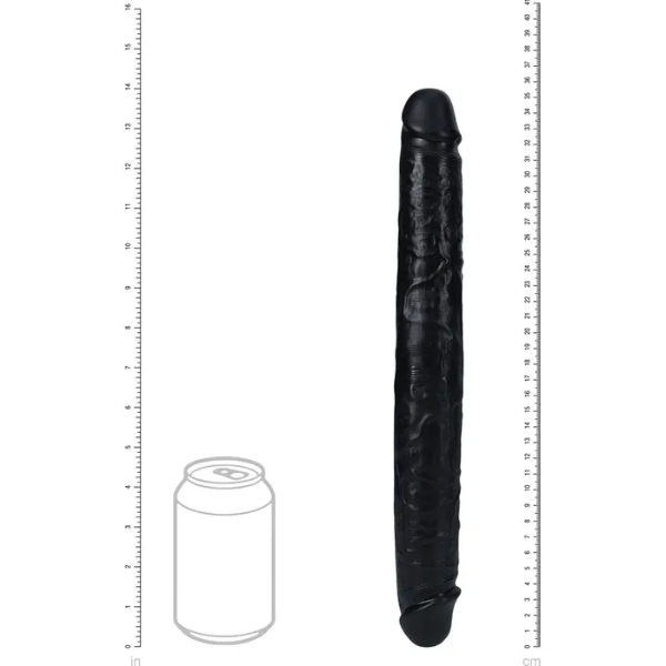 REALROCK 35cm Thick Double Dildo Black - OSAS