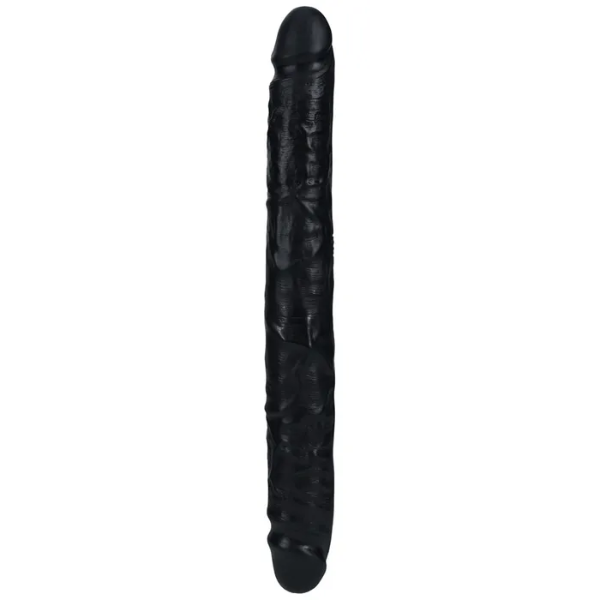 REALROCK 30cm Slim Double Dildo Black - OSAS