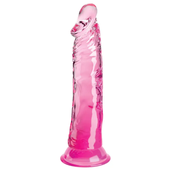 King Cock Clear 8in Cock Pink