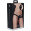 OUCH! Vibrating Silicone Strap-On Blk