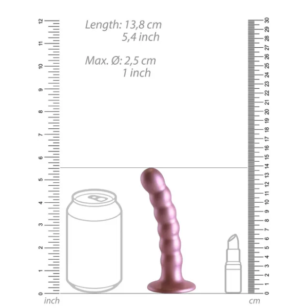 OUCH! Beaded Silicone G-Spot Strap On 5in