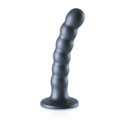 OUCH! Beaded Silicone G-Spot Dildo 5in