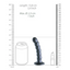 OUCH! Beaded Silicone G-Spot Dildo 5in