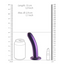 OUCH! Smooth Silicone G-Spot Dildo 6in