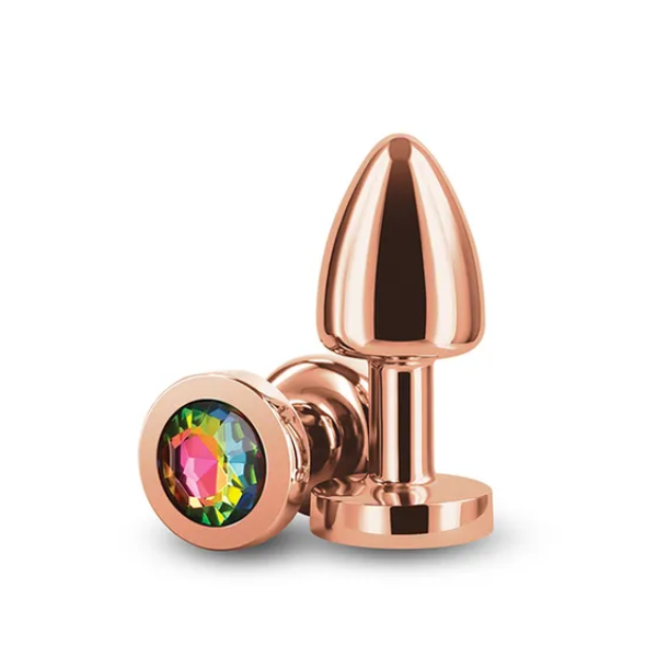 Rear Assets Petite Rose Gold with Rainbow Gem