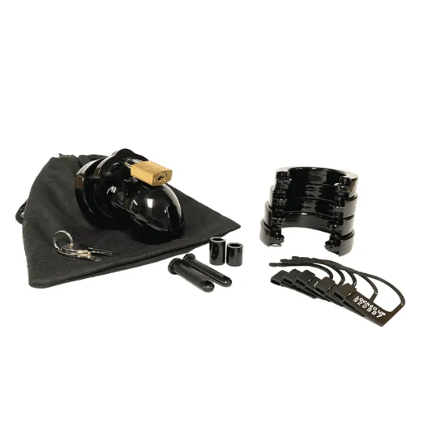 Mr. Stubb Chastity Cock Cage Kit Black