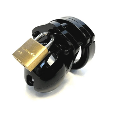 Mini-Me Black Chastity Cock Cage Kit Black