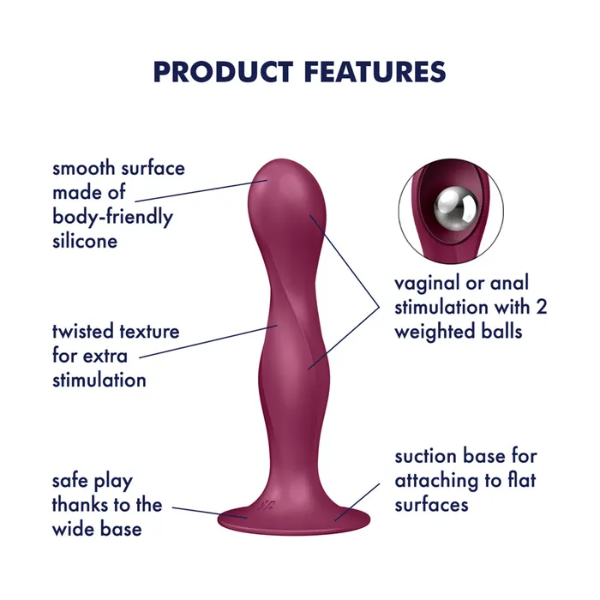 Satisfyer Doule Ball-R Dildo Red