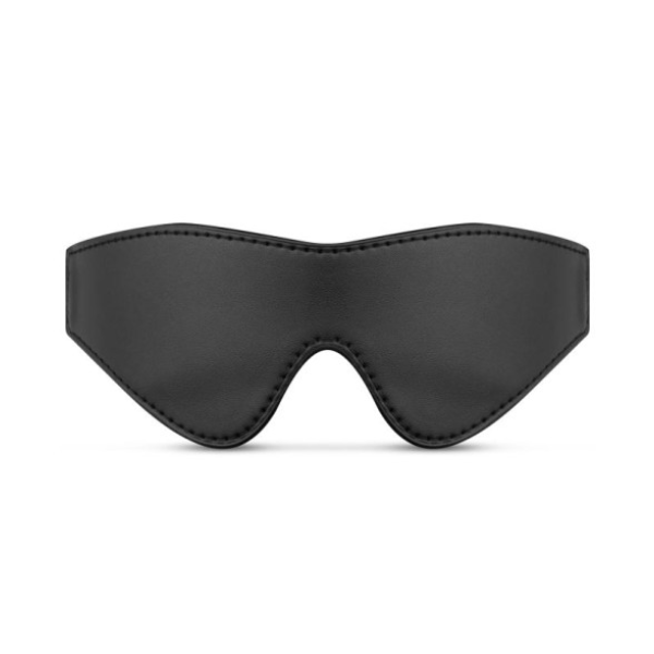 Faux Leather Blindfold Black