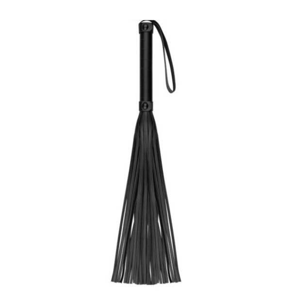 Faux Leather Flogger Black