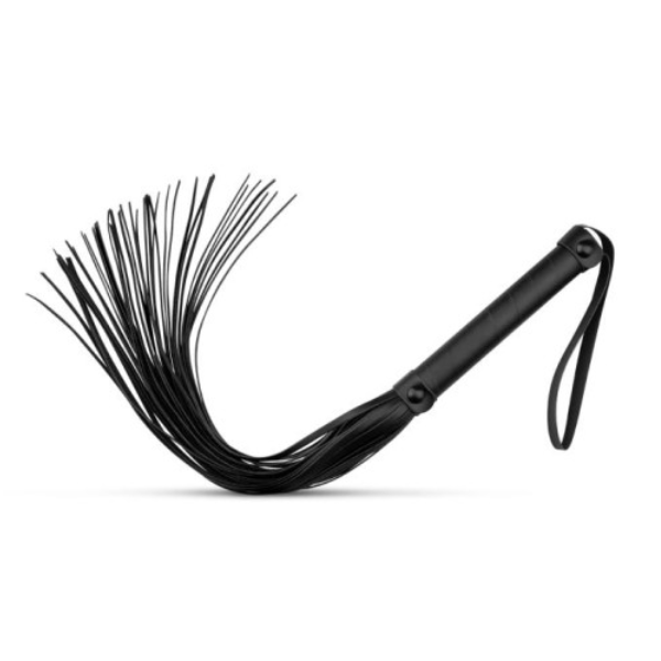 Faux Leather Flogger Black