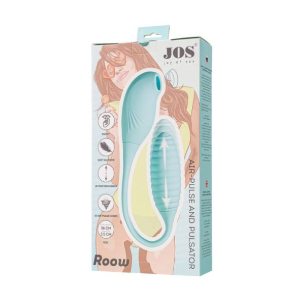 JOS Roow Vaginal and Clitoral Air Pulse Stimulator Blue