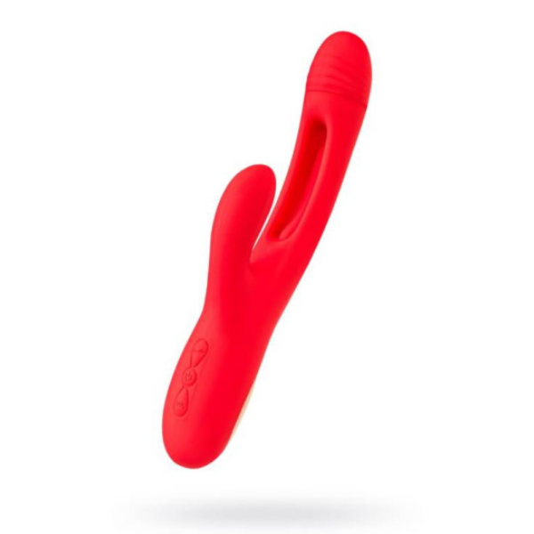 JOS Patti Moving Tongue Rabbit Vibrator Red