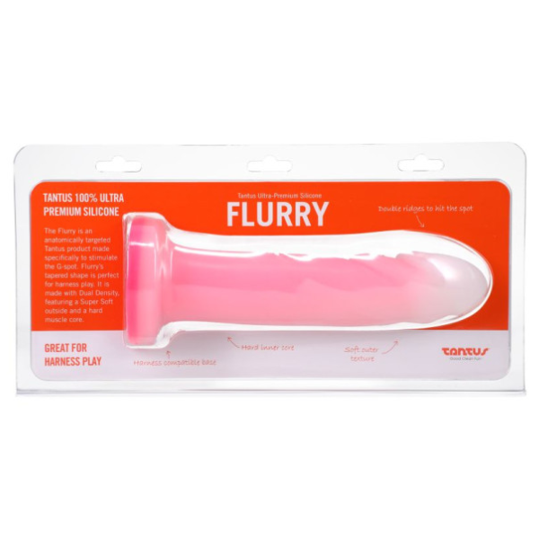 Flurry Dual Density Dildo Rose Quartz