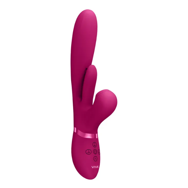 VIVE Ena Pink Thrusting Vibe & Air Pulsator - OSAS