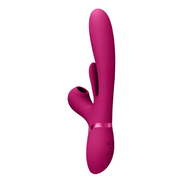 VIVE Ena Pink Thrusting Vibe & Air Pulsator - OSAS