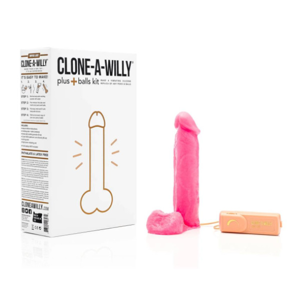 Clone A Willy Plus Balls Kit Hot Pink - OSAS