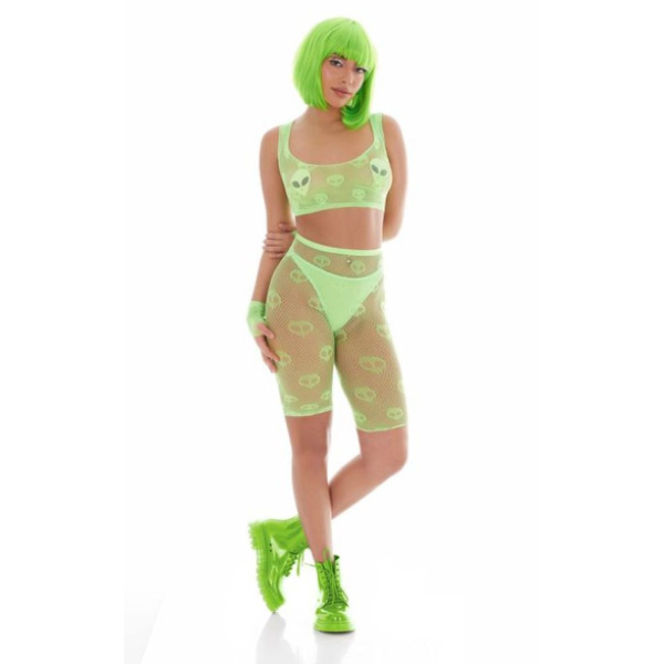 Out of This World Green Bodysuit Set w Alien Pasties