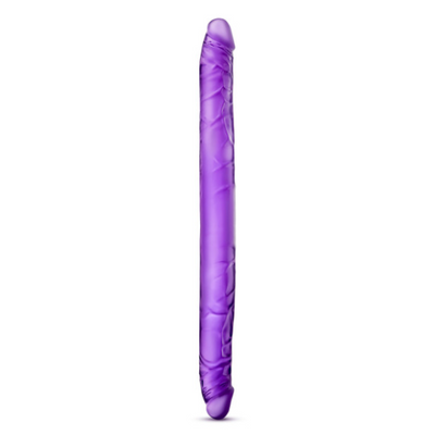 B Yours 16in Double Dildo Purple