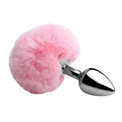 Fluffy Bunny Tail Anal Plug