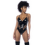 Wet Look Vinyl Bodysuit Black L - OSAS