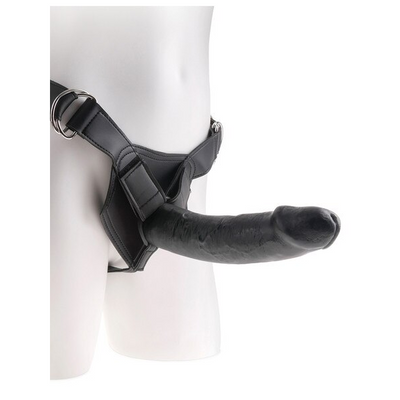 King Cock Strap-On Harness W/9in Cock Black